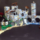 Illustration for article titled This gigantic Lego Keep has an irregular shape